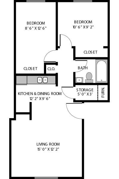 North WT Two Bedroom